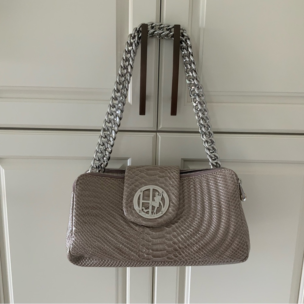 Henri Bedel Tan Snake Skin bag - Picture 3 of 7